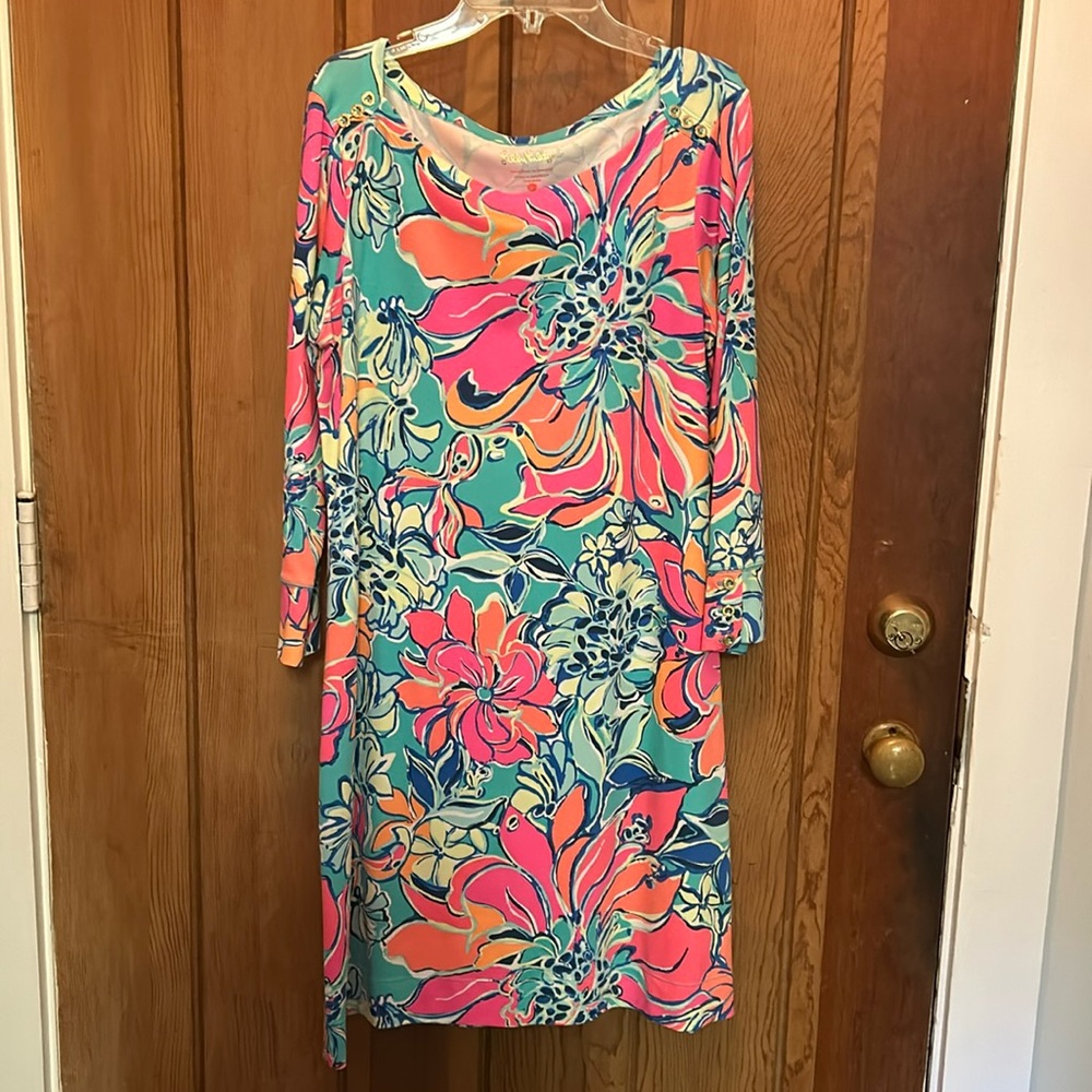 🌺 2/$50 or 3/$60! Lilly Pulitzer Floral Long Sleeve Dress - Pink, Blue, Green